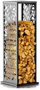 WESTMANN Kaminholzregal Luma Flow 38x38x112 cm Anthrazit Stahl wetterfest