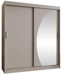 Mirjan24 Kleiderschrank Waluri 180, 2-t&uuml;riger Schiebet&uuml;renschrank mit...