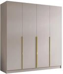 Mirjan24 Kleiderschrank mit Einlegeb&ouml;den und Kleiderstange Salkor I,...