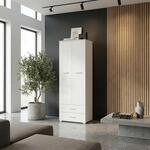 Komodee Kleiderschrank FAUSKE - 2 Schubladen - Wei&szlig; - Breite 69 cm, H&ouml;he 180...