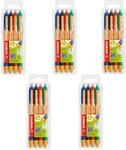 STABILO - Druck-Kugelschreiber - pointball - 5x 4er Pack - blau, schwarz, rot, gr&uuml;n