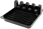 INTIRILIFE Kochl&ouml;ffelablage in Schwarz - 14 x 12.5 x 4.8 cm - Halter f&uuml;r