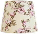 XL Lampenschirm Stoff in Ecru Rosa f&uuml;r Wohnzimmer Stehleuchten B:38 cm E27...