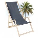 Mucola Sonnenliege Anthrazit Strandstuhl verstellbar &ndash; Klappstuhl mit...