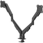 Hama Monitorhalterung 2 Monitore, 17"-35", Gasdruckfeder, vollbeweglich