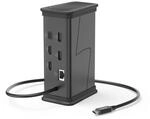 Hama USB C Docking Station 9 Ports, USB A, USB C, HDMI, Ethernet, Audio, 4K