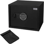 ECD Germany Safe Tresor 27L 38x30x29,5 cm, Stahl, Wandtresor mit feuerfester...