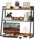 VEVOR Schreibtisch B&uuml;cherregal 2-stufiger Organizer (95 x 32 x 90 cm) Tischregale