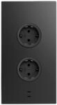 Caressi Ecksteckdose 2ST220 - Steckdose 2fach mit 2x USB f&uuml;r die vertikale...