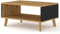 BIM Furniture Couchtisch Wohnzimmertisch mit Ablagefach im Industrial Loft Stil,