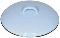 Riess, 0098-006, Deckel mit Chromrand &Oslash; 18cm, BUNT PASTELL, Emaille, Made in