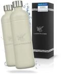 Luckymoose Infinity 2x Edelstahlflaschen Wassersprudler 1,25L &ndash; Kompatibel...