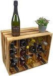 Kistenkolli Altes Land Flaschenregal Henry Holz Geflammt &ndash; Weinregal f&uuml;r 12