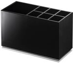 Yamazaki 7844 - Zahnb&uuml;rstenst&auml;nder, schwarz, ABS-Harz/Elastomer, minimalistisch, 5