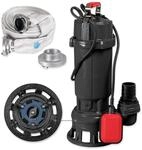 WALTER Schmutzwasserpumpe mit Schneidwerk, 1500 W, 24.000 l/h