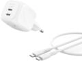 Belkin SmartProtect 2 Port USB C Ladeger&auml;t, 50W, GaN-Ladeger&auml;t mit 2 Anschl&uuml;ssen,