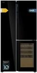 Cecotec K&uuml;hlschrank 3 T&uuml;ren Bolero CoolMarket TDW 548 Black Glass E, Klasse E, 548