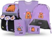 Baagl Schulranzen Jungen M&auml;dchen Set 5 Teilig (Zippy Schultasche f&uuml;r 1. Klasse,