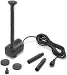 esotec Teichpumpe mit Sprinklerset, 6-9 VDC Springbrunnenpumpe 180l/h,...