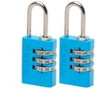 Master Lock 2 Aluminium Zahlenschl&ouml;sser 20 mm - Farblich Sortiert, 7620EURTCOL