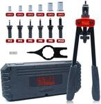 CCLIFE Nietmutternzange, Profi Nietmuttern Set, Rot