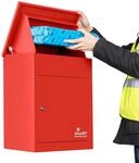SMART PARCEL BOX Paketbox, Paketbriefkasten Wandmontage, Briefkasten mit...