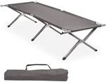 CampFeuer Feldbett | Grau | Belastbar bis 200kg | 210 x 82,5 x 45 cm |...