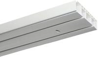 GARDINIA Vorhangschienen-Set, Komplett-Set mit 2-l&auml;ufiger Vorhangschiene, Inkl.