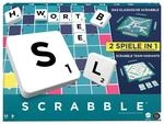 MATTEL GAMES Scrabble Zwei in Eins - Doppelseitiges Brettspiel f&uuml;r schnelles,