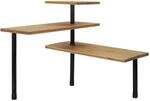 Totally Addict KB5843 - Estanter&iacute;a Angular Modular (3 Niveles, bamb&uacute;, Metal y