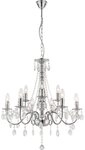 Pendelleuchte Kronleuchter L&uuml;ster Lampe Wohnzimmerleuchte, 9 flammig, Metall...