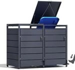 M&uuml;lltonnenbox PedBox Fu&szlig;pedale | M&uuml;lltonnen bis 240 Liter | Aluminiumrahmen