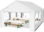TOOLPORT Hochwertiges Partyzelt 3x6 m Pavillon Zelt PE Plane 450 N Gartenzelt