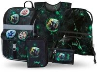 Baagl Schulranzen Jungen M&auml;dchen Set 5 Teilig (Zippy Schultasche f&uuml;r 1. Klasse,