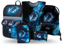 Baagl Schulranzen Jungen M&auml;dchen Set 5 Teilig (Zippy Schultasche f&uuml;r 1. Klasse,