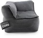 Lumaland Modulares Eckteil rechts - Cord-Reihe | Indoor Sitzsack mit Softer...