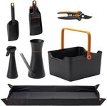 Fiskars Gartenwerkzeuge-Set, 7-teilig, Floristenschere SP14