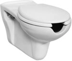 Creavit h&auml;nge WC behindertengerecht & barrierefrei, extra lange Toilette mit WC
