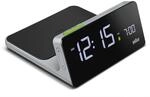 Braun Digitaler Wecker mit VA-LCD-Display, 10 W Qi kabelloses Schnelllade-Pad,
