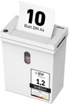 IDEAL Shredcat 8100 CC Aktenvernichter P4, 10&ndash;12 Blatt (80-70 g/m&sup2;), leise,...
