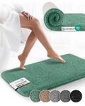Beautissu Badematte rutschfest 60x50 cm &ndash; Duschvorleger Hochflor Badteppich