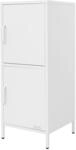 ML-Design Aktenschrank 40x101,5x40 cm, Wei&szlig;, aus Stahl, B&uuml;roschrank mit 2...