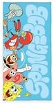 Herding Badetuch SpongeBob Schwammkopf, 75 x 150 cm, Kleines weiches Kinder-Handtuch