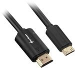 SHARKOON 1M, HDMI/MINI HDMI Cable HDMI HDMI TIPO A (EST&Aacute;NDAR) HDMI Type C...