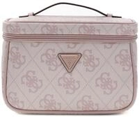 GUESS Kosmetiktasche Toiletry Train Case Orchid Logo Altrosa