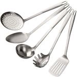 Stanley Rogers K&uuml;chenhelfer Set in Silber &ndash; 5-teiliges Premium Kochbesteck...