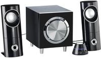auvisio Computer Lautsprecher: Aktives 2.1-Multimedia-Soundsystem mit Subwoofer
