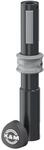 K&M 21444 Easy Lock Adapterh&uuml;lse f&uuml;r Boxenf&uuml;&szlig;e, schwarz, Stahl, 27 cm - mit