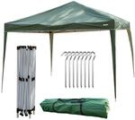 MUWO Pavilio Outdoor Faltpavillon 3&times;3 m, optimaler Wetterschutz. Stahlgestell...