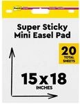 Post-it Super Sticky Selbsthaftendes Mini Meeting Chart, Flipchart Mini, Wei&szlig;,...